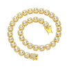 Wholesale Hip Hop Alloy Rhinestone Cuban Chain Necklace With Geometric Pattern For Men