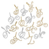 Wholesale Hip Hop Copper Pendant Necklace With Micropaved Zirconia And English Letter Pattern