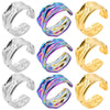 Wholesale Hip-hop Geometric Stainless Steel Open Ring