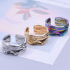 Wholesale Hip-hop Geometric Stainless Steel Open Ring