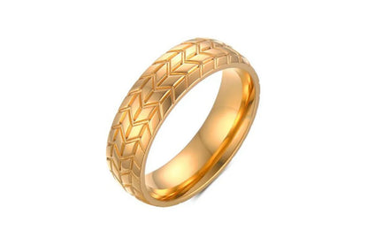 Wholesale Hip-Hop Geometric Titanium Steel Rings