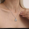 Wholesale Hip Hop Light Luxury Geometric Letter Zircon Stainless Steel Necklace With Electroplating