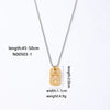 Wholesale Hip-Hop Luxurious Rock Cross 304 Stainless Steel Copper Plating K Gold Plated Pendant Necklace