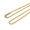 Wholesale Hip Hop Men's Stainless Steel Geometric Cuban Chain Necklace With Vacuum Plating