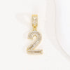 Wholesale Hip Hop Pendant Necklace Copper Microinlaid Zircon With Letters Numbers Text