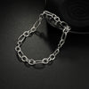 Wholesale Hip Hop Punk Unisex Geometric Stainless Steel Chain Bracelet Jewelry With Electroplating