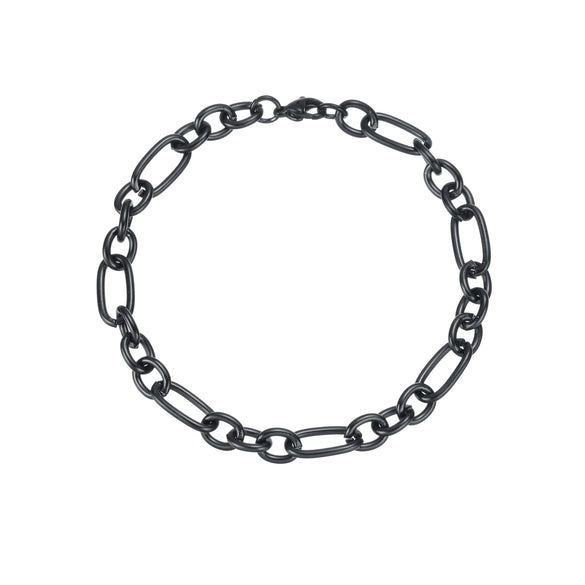 Wholesale Hip Hop Punk Unisex Geometric Stainless Steel Chain Bracelet Jewelry With Electroplating