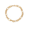 Wholesale Hip Hop Punk Unisex Geometric Stainless Steel Chain Bracelet Jewelry With Electroplating