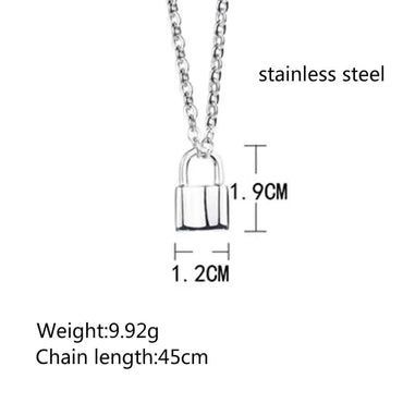 304 Stainless Steel 18K Gold Plated Hip-Hop Retro Polishing Solid Color Pendant Necklace