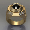 Wholesale Hip Hop Ring Alloy Retro Style Electroplated For Men