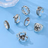 Wholesale Hip Hop Ring Zinc Alloy Distressed Animal Zodiac Geometric Design