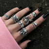 Wholesale Hip Hop Ring Zinc Alloy Distressed Animal Zodiac Geometric Design