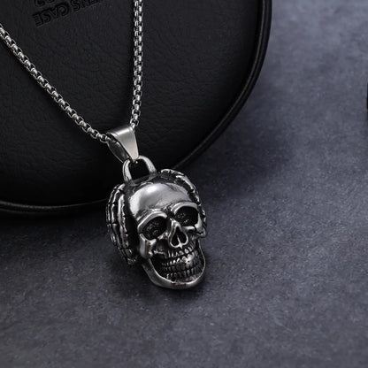 304 Stainless Steel Hip-Hop Carving Skull