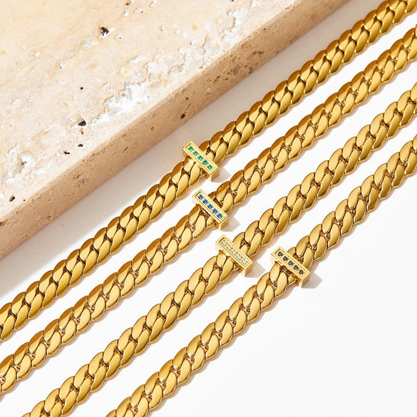 Wholesale Hip Hop Snake Bone Necklace And Bracelet Set For Women Stainless Steel Geometric Design Electroplated