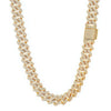Wholesale Hip Hop Style Copper Rhombus Cuban Chain Necklace Unisex