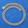 Wholesale Hip Hop Style Copper Rhombus Cuban Chain Necklace Unisex