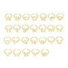 Wholesale Hip Hop Style Copper Ring With Electroplating Treatment And Letter Pattern
