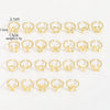 Wholesale Hip Hop Style Copper Ring With Electroplating Treatment And Letter Pattern