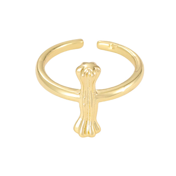 Wholesale Hip Hop Style Copper Ring With Electroplating Treatment And Letter Pattern