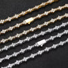 Wholesale Hip Hop Style Copper Tennis Chain Zircon Necklace And Bracelet Jewelry Unisex