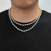 Wholesale Hip Hop Style Copper Tennis Chain Zircon Necklace And Bracelet Jewelry Unisex