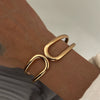 Wholesale Hip Hop Style Exaggerated Irregular Alloy Hammer Bracelet With Electroplating Processing