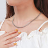 Wholesale Hip Hop Style Geometric Pattern S925 Sterling Silver Cuba Chain Necklace For Men And Women