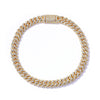 Wholesale Hip Hop Style Geometric Zircon Copper Cuban Chain Bracelet For Men And Women