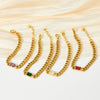 Wholesale Hip Hop Style Stainless Steel Cuban Chain Jewelry Set With Polished Finish Inlaid Zircon And Stars Sun Moon Clouds Universe Pattern Electroplated Clavicle Chain Bracelet