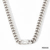 Wholesale Hip Hop Style Stainless Steel Cuban Chain Jewelry Set With Polished Finish Inlaid Zircon And Stars Sun Moon Clouds Universe Pattern Electroplated Clavicle Chain Bracelet