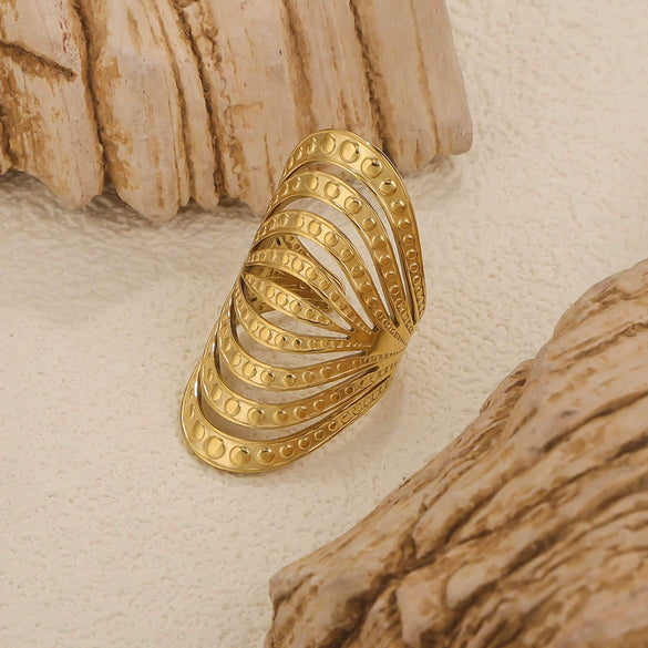Wholesale Hip Hop Style Stainless Steel Heart Ring And Bracelet Accessories