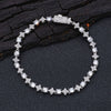 Wholesale Hip Hop Style Star Shaped Zircon Copper Men's Bracelet Jewelry