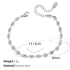 Wholesale Hip Hop Style 316L Stainless Steel Electroplated Clavicle Chain And Beanie Bracelet Jewelry For Women
