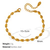 Wholesale Hip Hop Style 316L Stainless Steel Electroplated Clavicle Chain And Beanie Bracelet Jewelry For Women