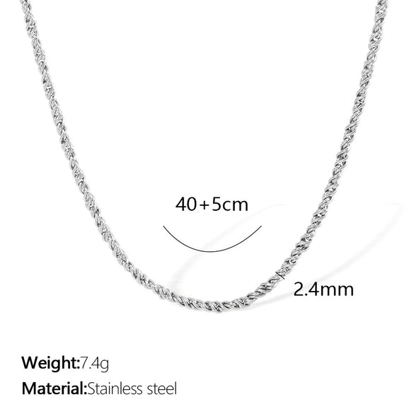 Wholesale Hip Hop Style 316L Stainless Steel Electroplated Clavicle Chain And Beanie Bracelet Jewelry For Women