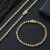 Wholesale Hip Hop Style Zircon Tennis Chain Jewelry With Copper Material And Star Shape