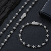 Wholesale Hip Hop Style Zircon Tennis Chain Jewelry With Copper Material And Star Shape