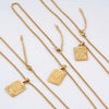 Wholesale Hip Hop 316L Stainless Steel Letter Pendant Necklace With Pearl Chain And Electroplating Treatment