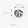 Wholesale Hip Hop Titanium Steel Ushaped Electroplated Men's Ring