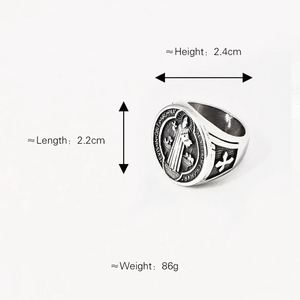 Wholesale Hip Hop Titanium Steel Ushaped Electroplated Men's Ring