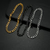 Wholesale Hip Hop Trend Cuban Chain Twist Bracelet Stainless Steel Geometric Electroplated Unisex