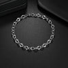 Wholesale Hip Hop Trend Cuban Chain Twist Unisex Stainless Steel Geometric Style Electroplated Bracelet Jewelry