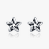 Wholesale Hip Hop Vintage Style S925 Silver Fivepointed Star Earrings For Women