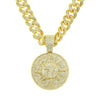 Wholesale Hiphop Alloy Pendant Necklace With Diamondencrusted Letters Numbers Text And Cuban Chain