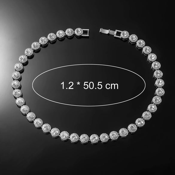 Wholesale Hiphop Alloy Round Geometric Rhinestone Stitching Diamond Necklace For Men