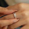 Wholesale Hiphop Asymmetric Moissanite Ring For Female S925 Sterling Silver With Geometric Design