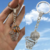 Wholesale Hiphop Basketball Box Metal Keychain With Basketball Set Pattern And Dripping Glue Process