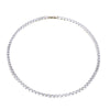 Wholesale Hiphop Copper Inlaid Zircon Necklace Geometric Style Oval Pendant Ball Chain For Women