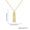 Wholesale Hiphop Copper Pendant Necklace With Letter Pattern And Electroplating Design For Women