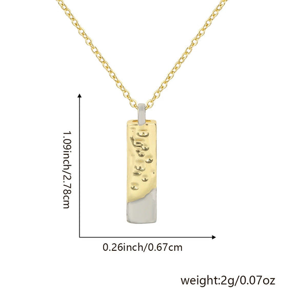 Wholesale Hiphop Copper Pendant Necklace With Letter Pattern And Electroplating Design For Women